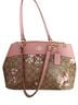 Coach Floral Brown Pink Leather Tote One size - photo 1