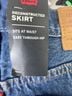 Levi's 100% Cotton Color Block Blue Denim Skirt Size 26 - photo 3