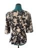 West Kei Floral Multi Color Blouse Size L - photo 2