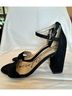 Sam Edelman 100% Suede Black Heels Size 6 1/2 - photo 4