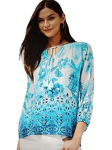 Johnny Was Margot Vittoria print Blouse (view 1)