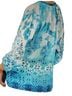 Johnny Was 100% Cupro Floral Blue Ivory Blouse Size XXL - photo 2
