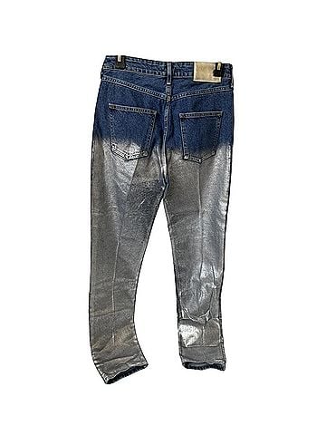 H&M metallic silver ombre Jeans (view 2)