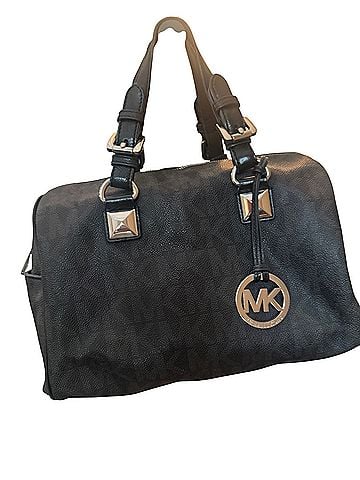 Michael Kors Leather Satchel (view 1)