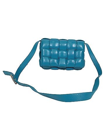 Bottega Veneta Bottega Veneta Padded Cassette Shoulder Bag in Blue Lamb Leather (view 1)