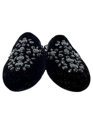 Michael Kors Michael Kors Crystal-Embellished Mules in Black Velvet (view 2)