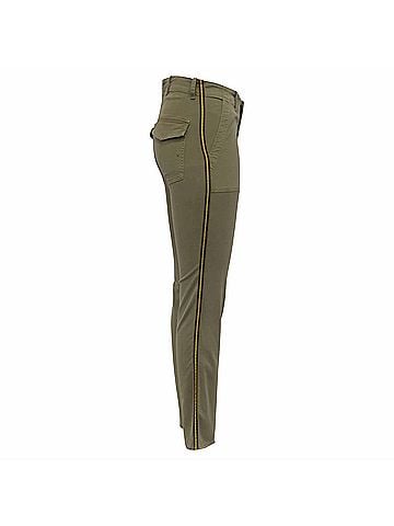Nili Lotan Nili Lotan Jenna Pants in Green Cotton (view 2)