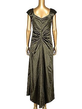 Xscape Metallic Taffeta Cocktail Dress (view 2)