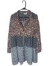 Umgee 100% Polyester Floral Black Pink Yellow Casual Dress Size XL - photo 1