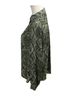 H&M 100% Polyester Snake Print Green Button-Down Shirt Size 10 - photo 2