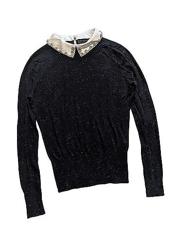 Ted Baker London Helin Embellished-Collar Sparkle Pullover Sweater (view 1)