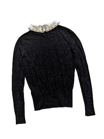 Ted Baker London Helin Embellished-Collar Sparkle Pullover Sweater (view 2)