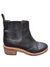 J.Crew 100% Leather Solid Black Ankle Boots Size 10 - photo 1