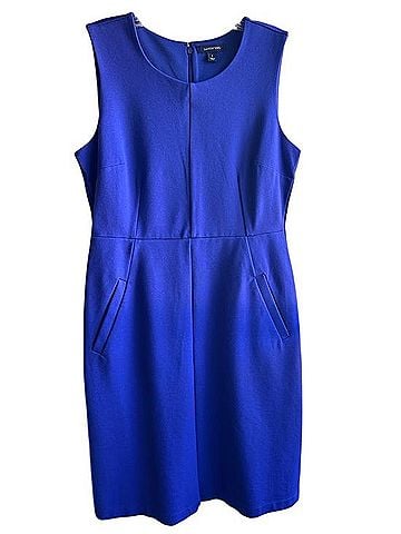 Lands' End Sheath Classic Ponte Stretch Cocktail Dress (view 1)