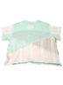 Pol Multi Color Green White T-Shirt Size S - photo 2