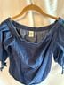 Faded Glory Blue Blouse Size S - photo 3