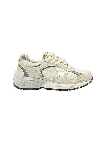 Golden Goose Golden Goose Dad Sneakers in Cream Suede (view 1)