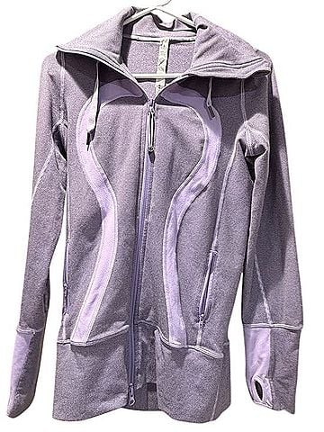 Lululemon Athletica Curved-Seam Zip Hoodie Jacket (view 1)