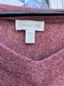 Garnet Hill 100% Cashmere Red Pullover Sweater Size M - photo 3