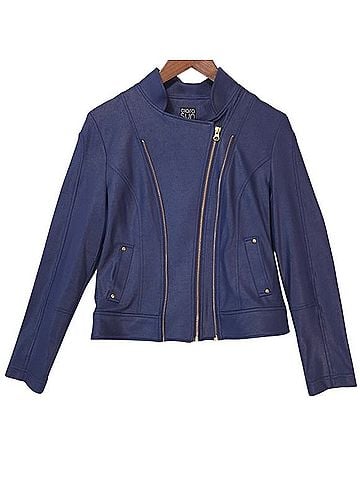 Clara Sun Woo Liquid Leather Moto Jacket Jacket (view 2)