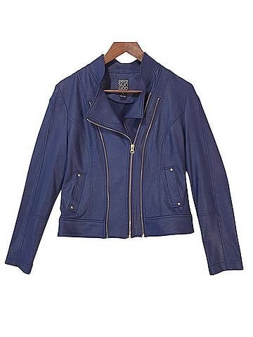 Clara Sun Woo Liquid Leather Moto Jacket Jacket (view 1)