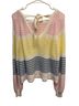 Altar'd State Stripes Multi Color Pullover Sweater Size XXS - photo 2