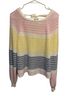 Altar'd State Stripes Multi Color Pullover Sweater Size XXS - photo 1