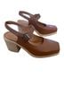Intentionally Blank 100% Leather Brown Tan Mule/Clog Size 6 - photo 1