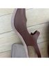 Intentionally Blank 100% Leather Brown Tan Mule/Clog Size 6 - photo 5