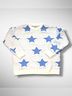 Blue Velvet Star Pattern Cozy Pullover Sweater - photo 3