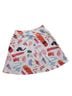 BlackMilk Print White Red Pink Purple Blue Black Casual Skirt Size S - photo 2