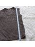 Tucker 100% Wool Stripes Brown Ivory Sleeveless Blouse Size S - photo 11