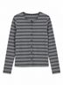 Le Lis Stripes Gray Long Sleeve Button-Down Shirt Size M - photo 5