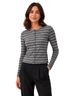 Le Lis Stripes Gray Long Sleeve Button-Down Shirt Size M - photo 1