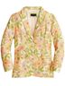 J.Crew Collection 60% Cupro 40% Viscose 100% Polyester Floral Multi Color Blazer Size 4 - photo 1