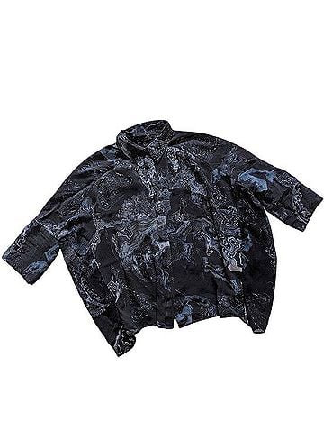 ALLSAINTS Savannah Hatsukoi Printed 3/4 Sleeve Button-Down Shirt (view 1)