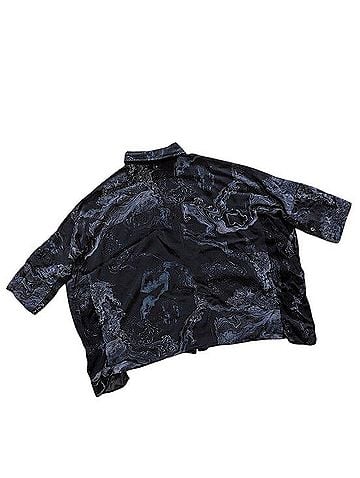 ALLSAINTS Savannah Hatsukoi Printed 3/4 Sleeve Button-Down Shirt (view 2)