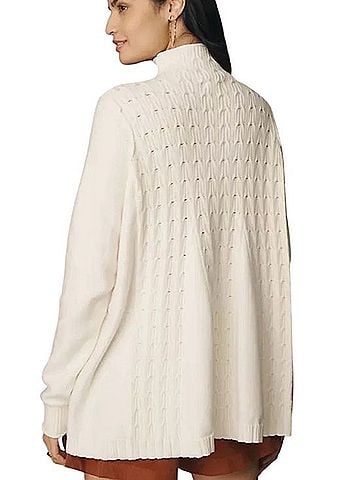 Anthropologie Pilcro Cable Knit Swing Sweater Pullover Sweater (view 2)