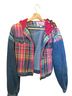 Jordache Plaid Multi Color Denim Jacket Size L - photo 1
