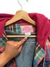 Jordache Plaid Multi Color Denim Jacket Size L - photo 2