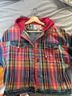 Jordache Plaid Multi Color Denim Jacket Size L - photo 3