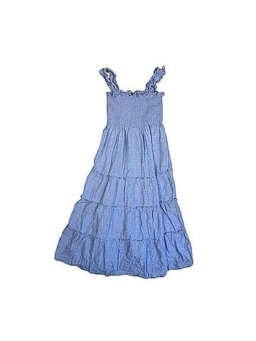Quince European Linen Smocked Midi Dress Casual Dress (view 1)