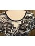 Gabby Skye Floral Checkered-gingham Black White Cocktail Dress Size 8 - photo 4