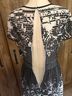 Gabby Skye Floral Checkered-gingham Black White Cocktail Dress Size 8 - photo 8