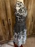 Gabby Skye Floral Checkered-gingham Black White Cocktail Dress Size 8 - photo 11