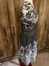Gabby Skye Floral Checkered-gingham Black White Cocktail Dress Size 8 - photo 15