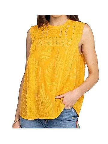 Johnny Was Leafy Concetta Sleeveless Blouse (view 1)