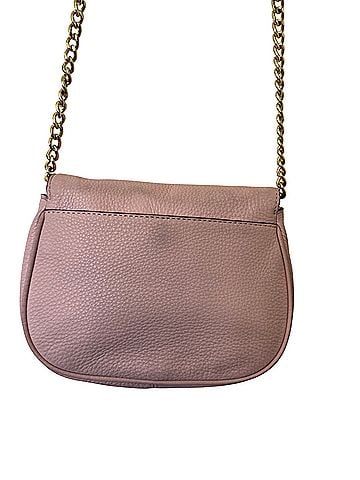Michael Kors Pink Saddle Pebbled Leather Crossbody Bag (view 2)