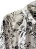 Talbots Floral White Black Button-Down Shirt Size 14 - photo 2