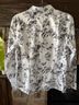Talbots Floral White Black Button-Down Shirt Size 14 - photo 5